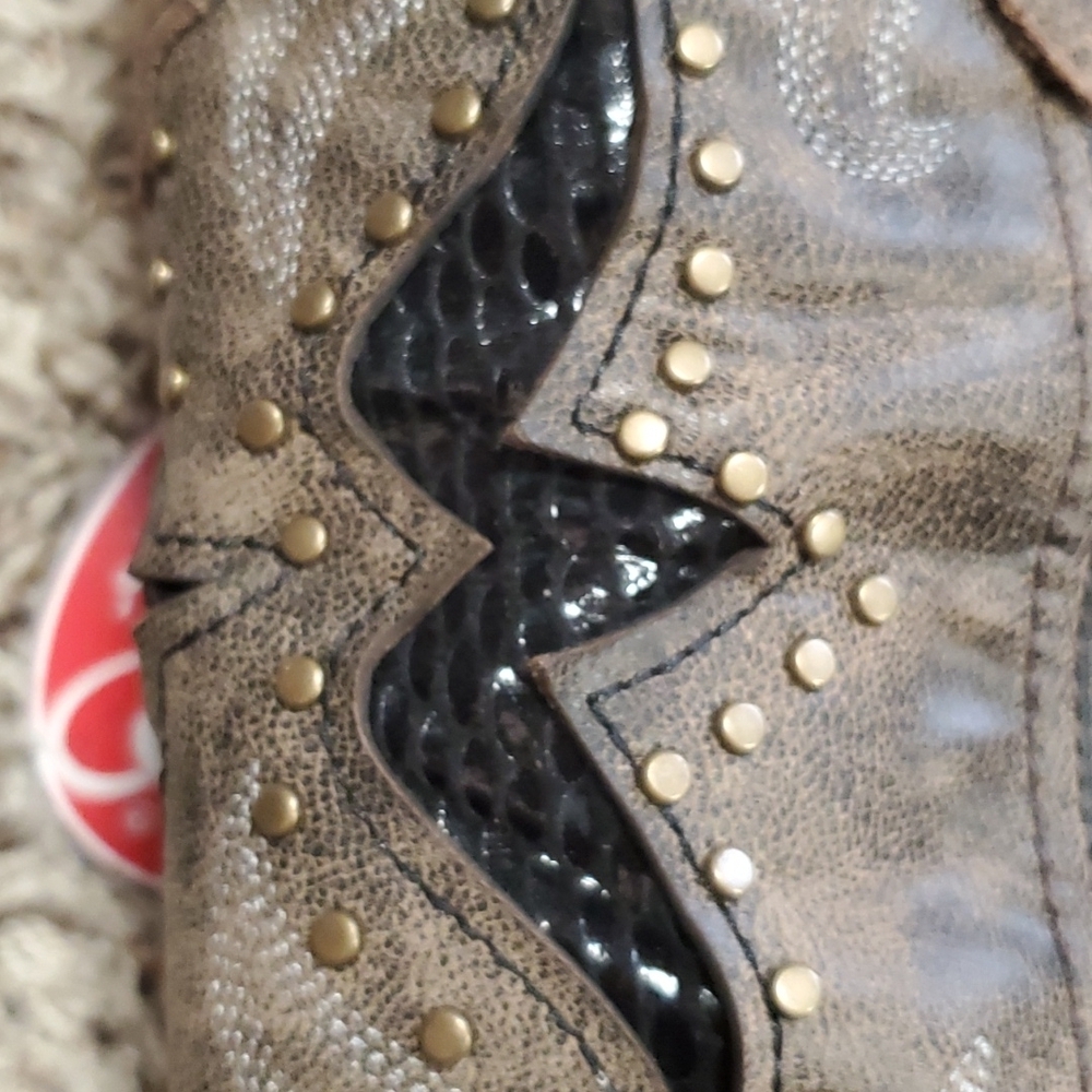 Authentic Laredo Cowgirl Western Country Leather Boots NWT - Picture 12 of 16